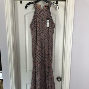BCBG Felicia Antique Rose long dress